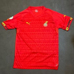 Puma Ghana Black Stars 2014 World Cup Soccer Jersey Mens XL Red DryCell GFA